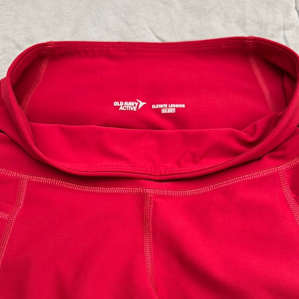 Old Navy Active Bright Red Leggings